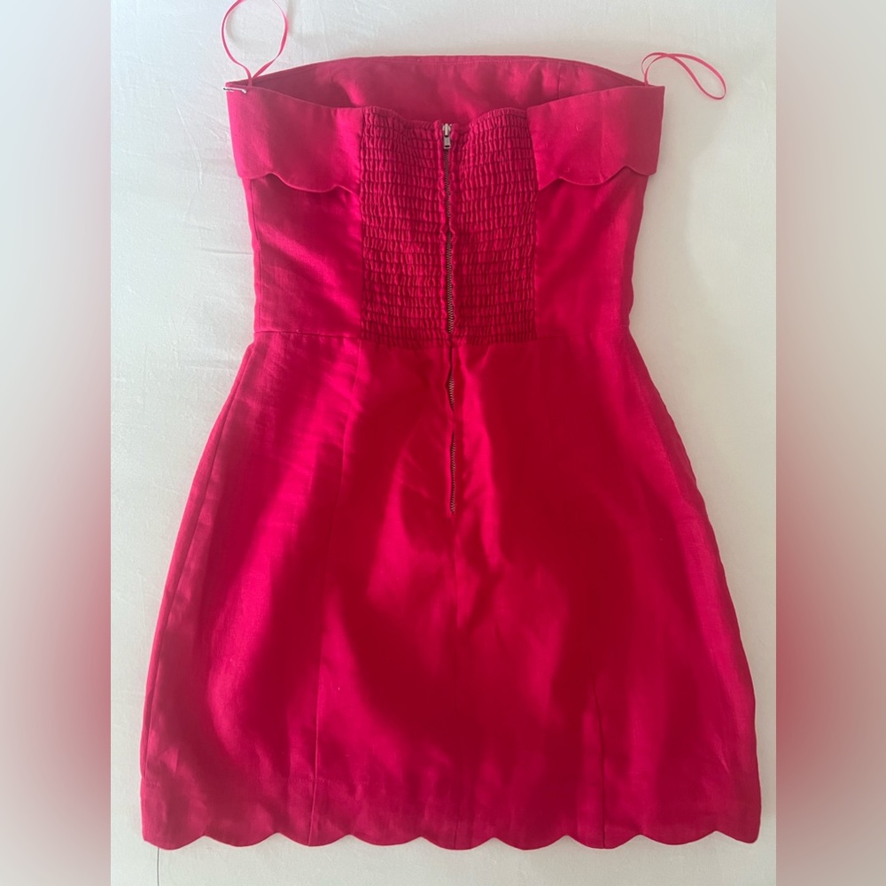 Pink reformation mini dress